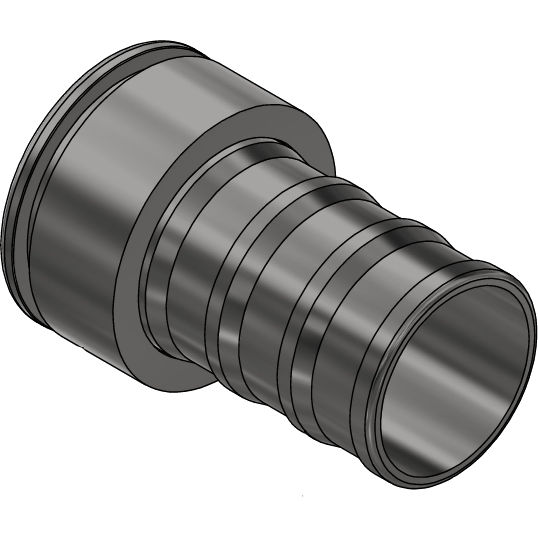 4&quot; HD Female Coupler Feeder - Galv